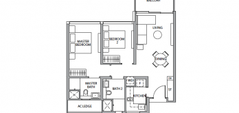 rivere-floor-plan-2-bedroom-840sqft-type-B2